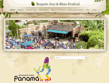 Tablet Screenshot of boquetejazzandbluesfestival.com